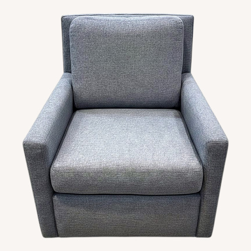 Used England Inc. Upholstered Fabric Swivel Chair for sale on AptDeco