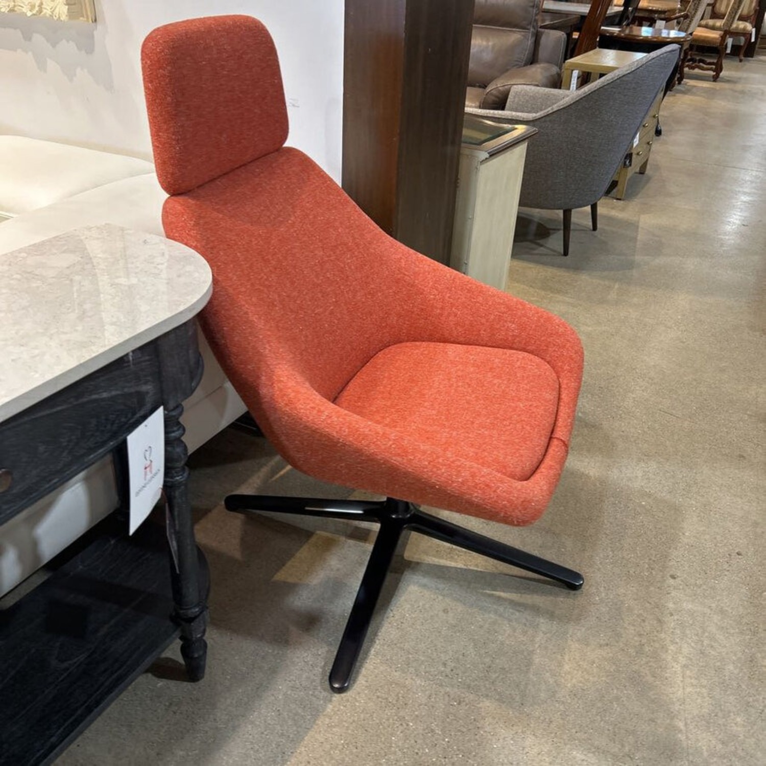 Allermuir Open Swivel Lounge Chair - image-2