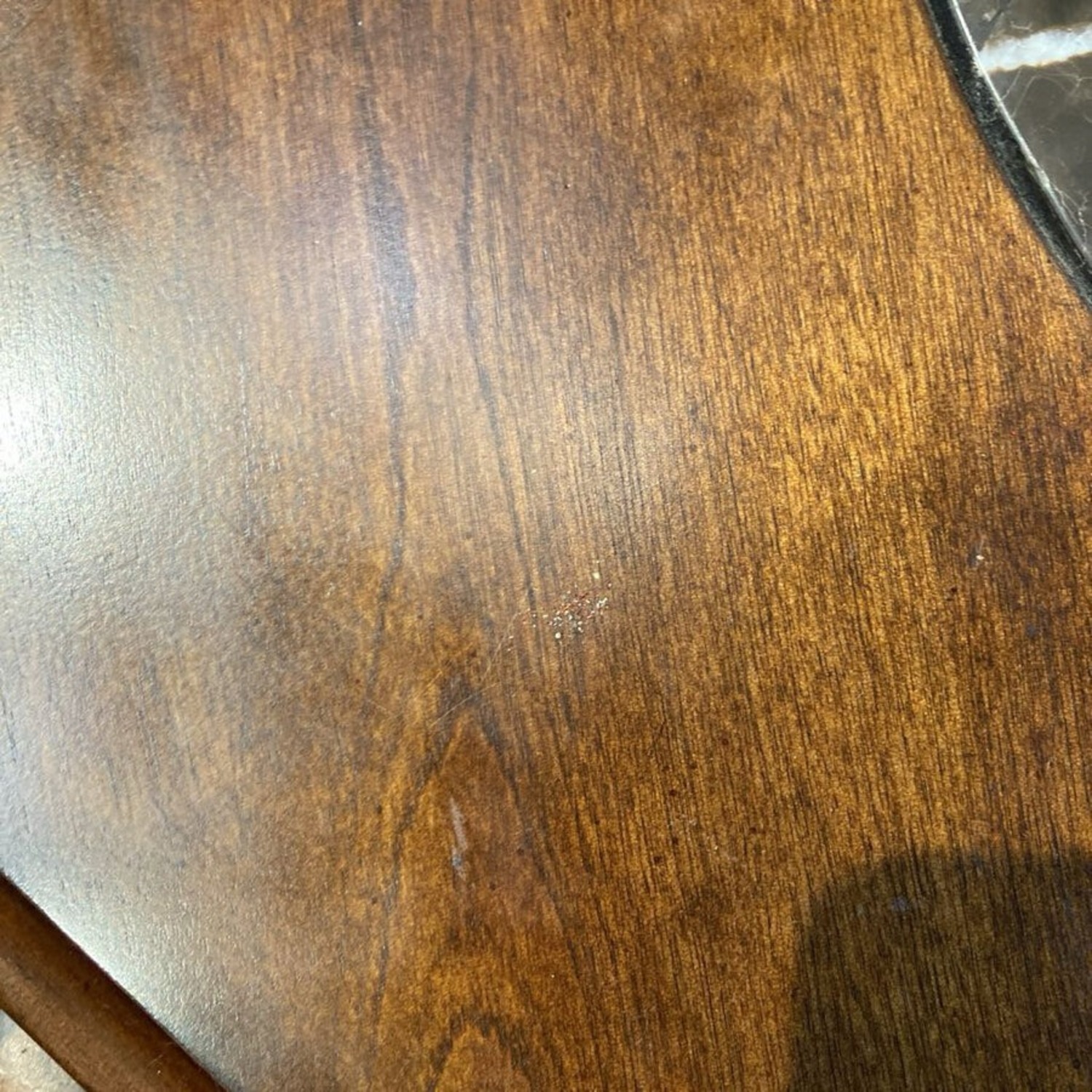 Ornate Wood w Stone Inlay Inserts Coffee Table - image-8