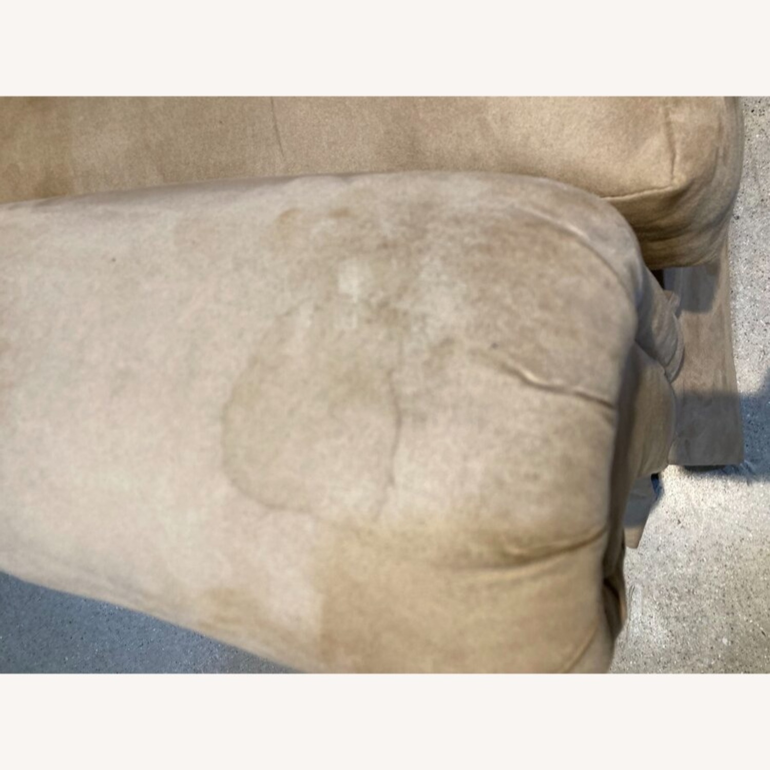 Microfiber Two Seat Roll-Arm Loveseat - image-7