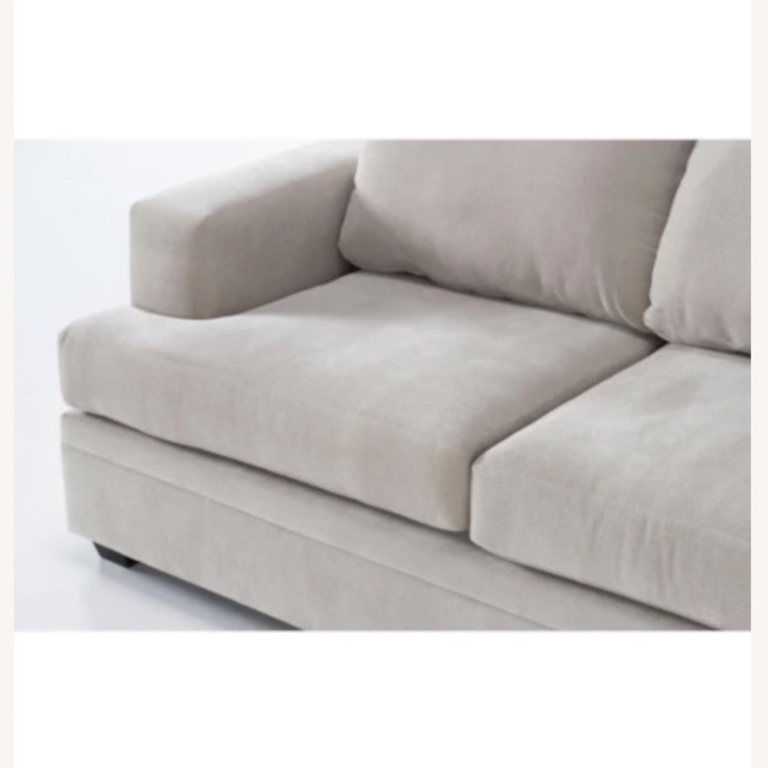 Living Spaces Bonaterra Sand Beige Fabric 97" Sofa with Reversible Chaise - image-7