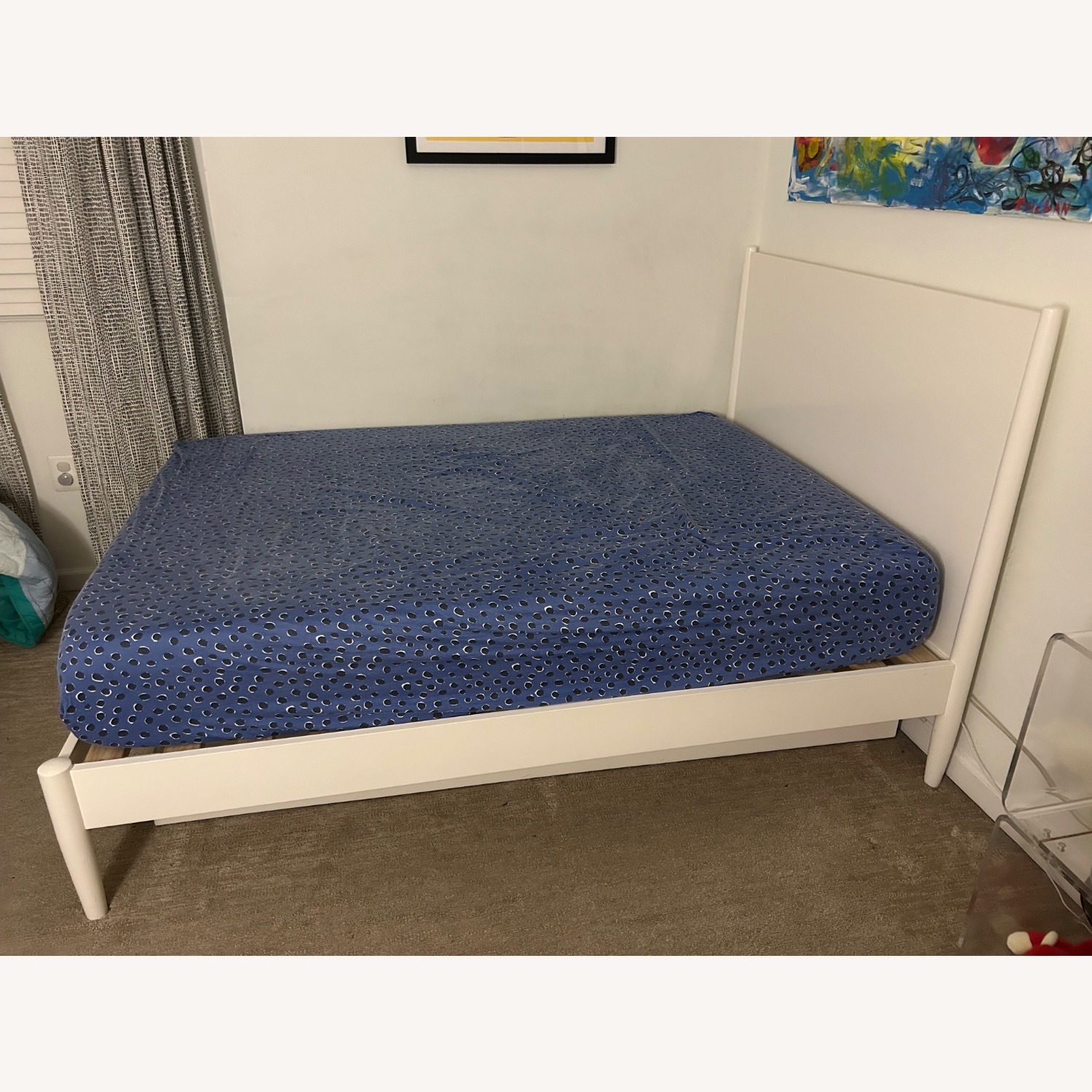 West Elm VII Full Mid Century Bed + Trundle - image-9