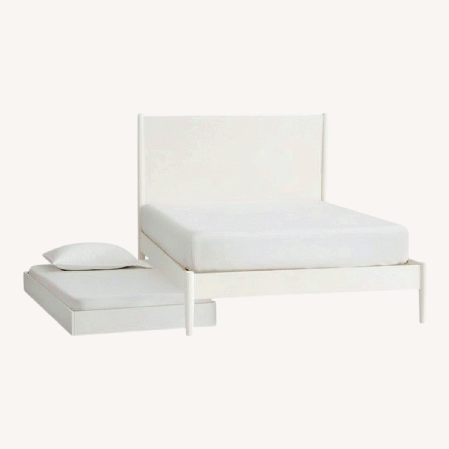 West Elm VII Full Mid Century Bed + Trundle - image-0