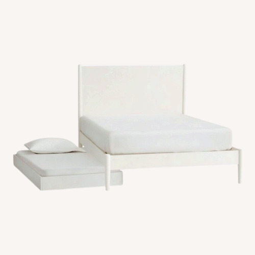 Used West Elm VII Full Mid Century Bed + Trundle for sale on AptDeco
