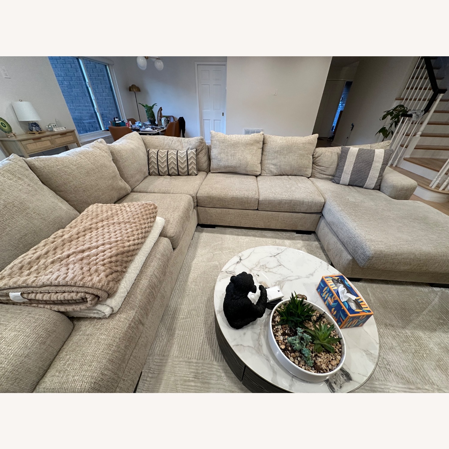 Raymour & Flanigan Natural 3+ Piece Sectional - image-2