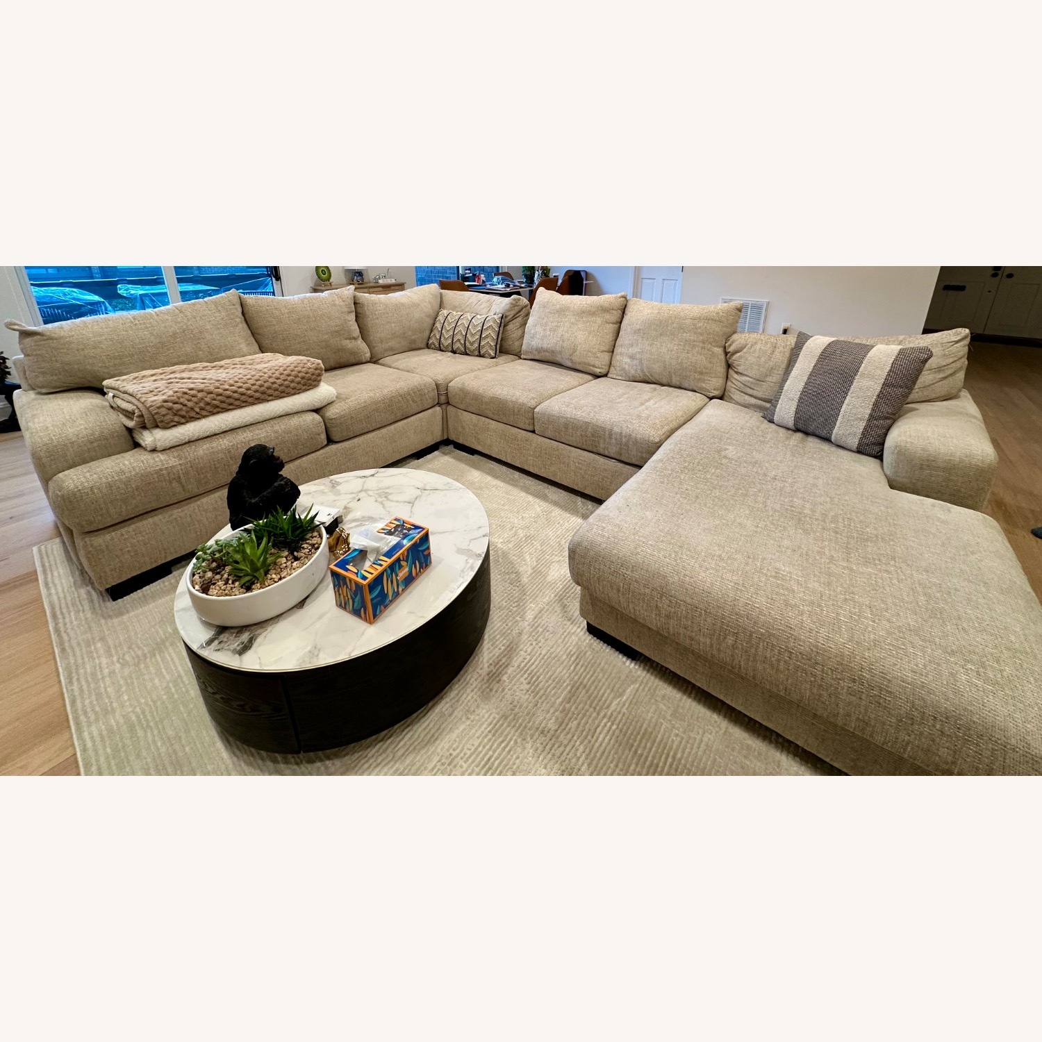 Raymour & Flanigan Natural 3+ Piece Sectional - image-3