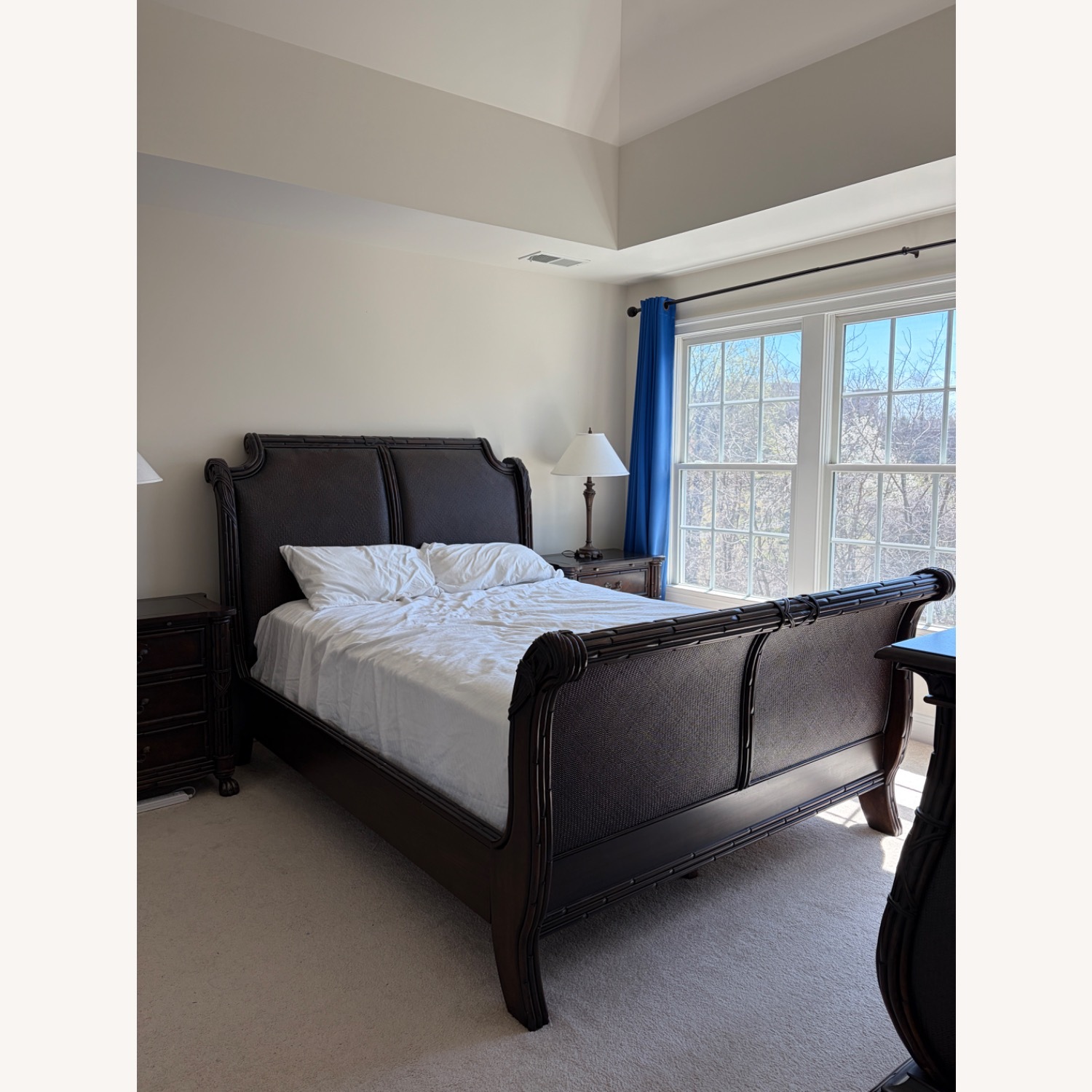 American Signature Furniture Dark Brown Queen Bed - image-1