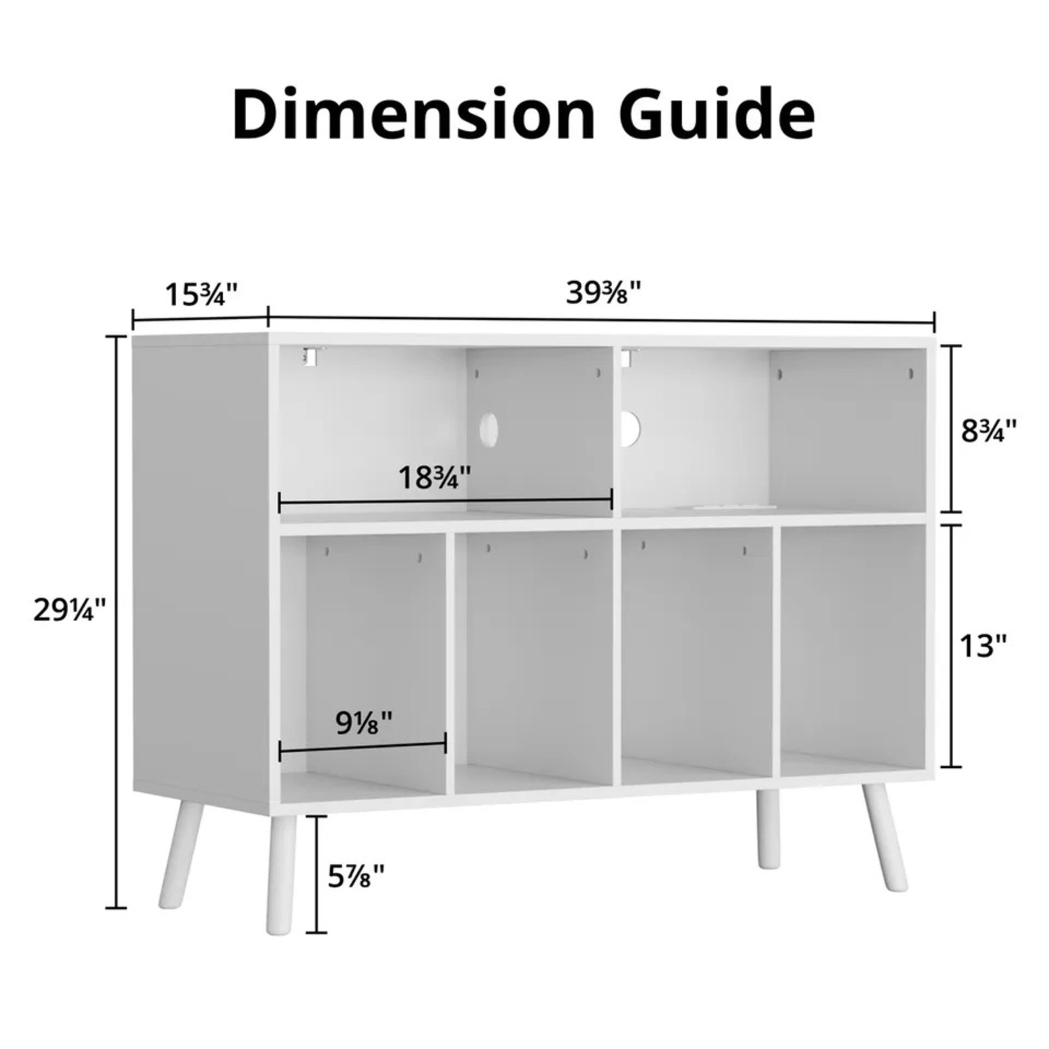 Jhamal Record Player Stand with Charging Station - image-3