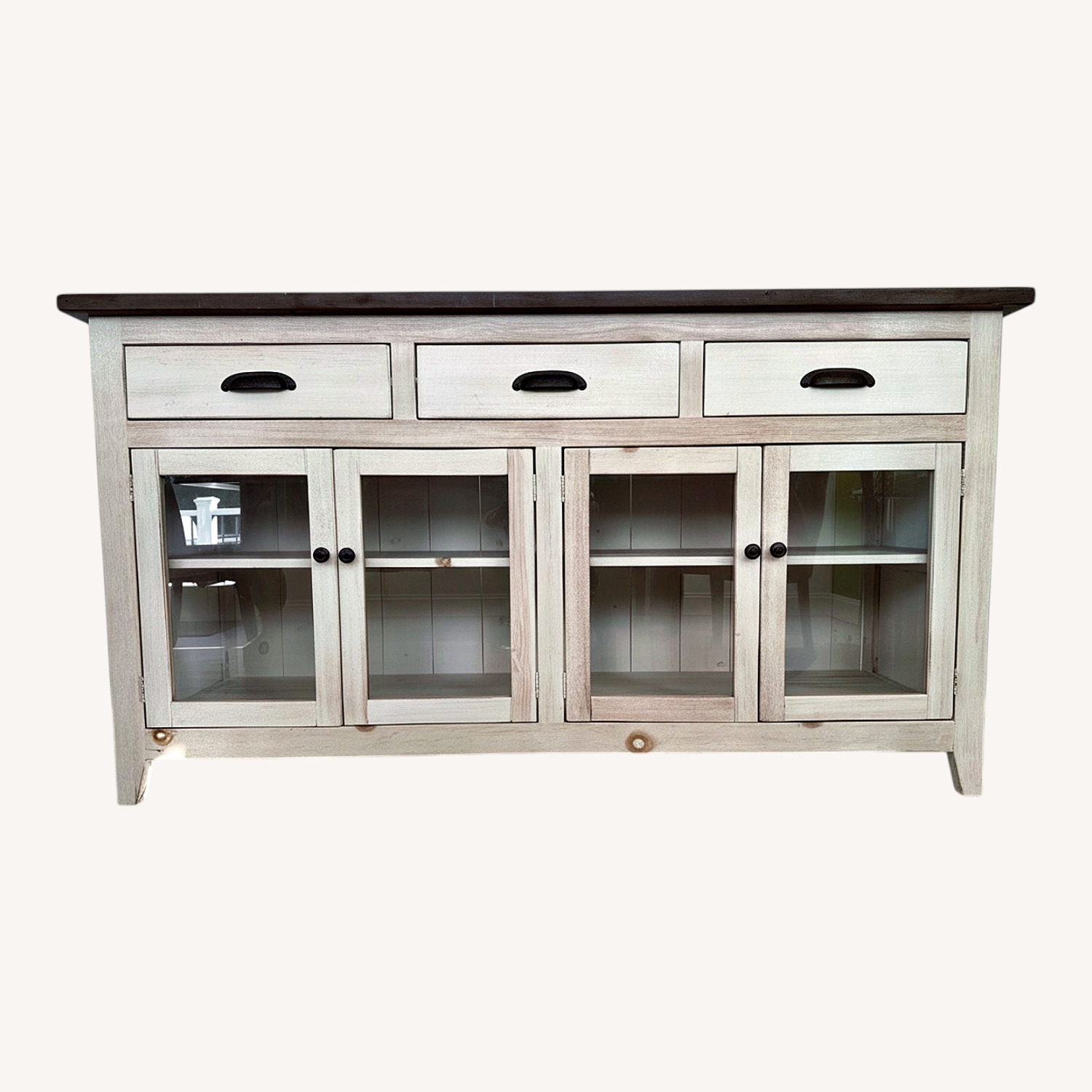 White Wood Sideboard - image-0