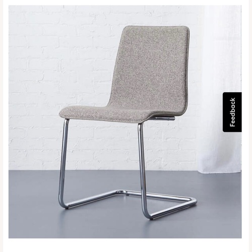 Used CB2 Eac Light Gray Dining Chairs for sale on AptDeco
