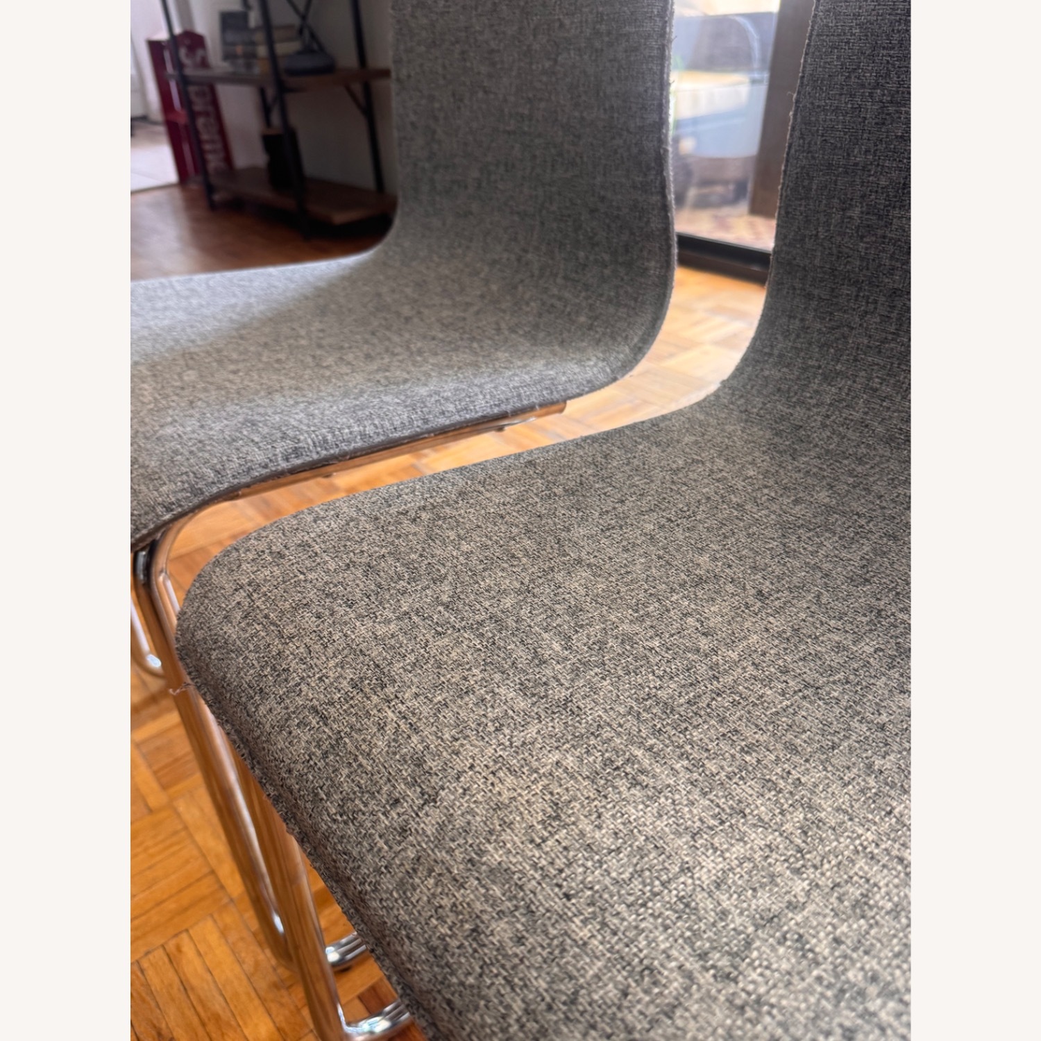 CB2 Eac Light Gray Dining Chairs - image-4