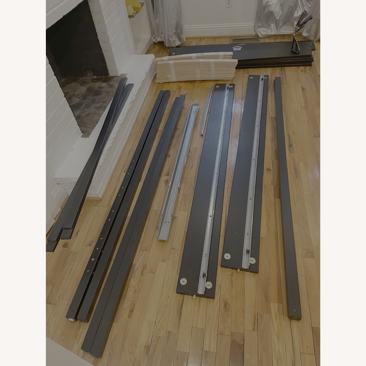 IKEA Yttervåg Black Wood Queen Bed - image-3