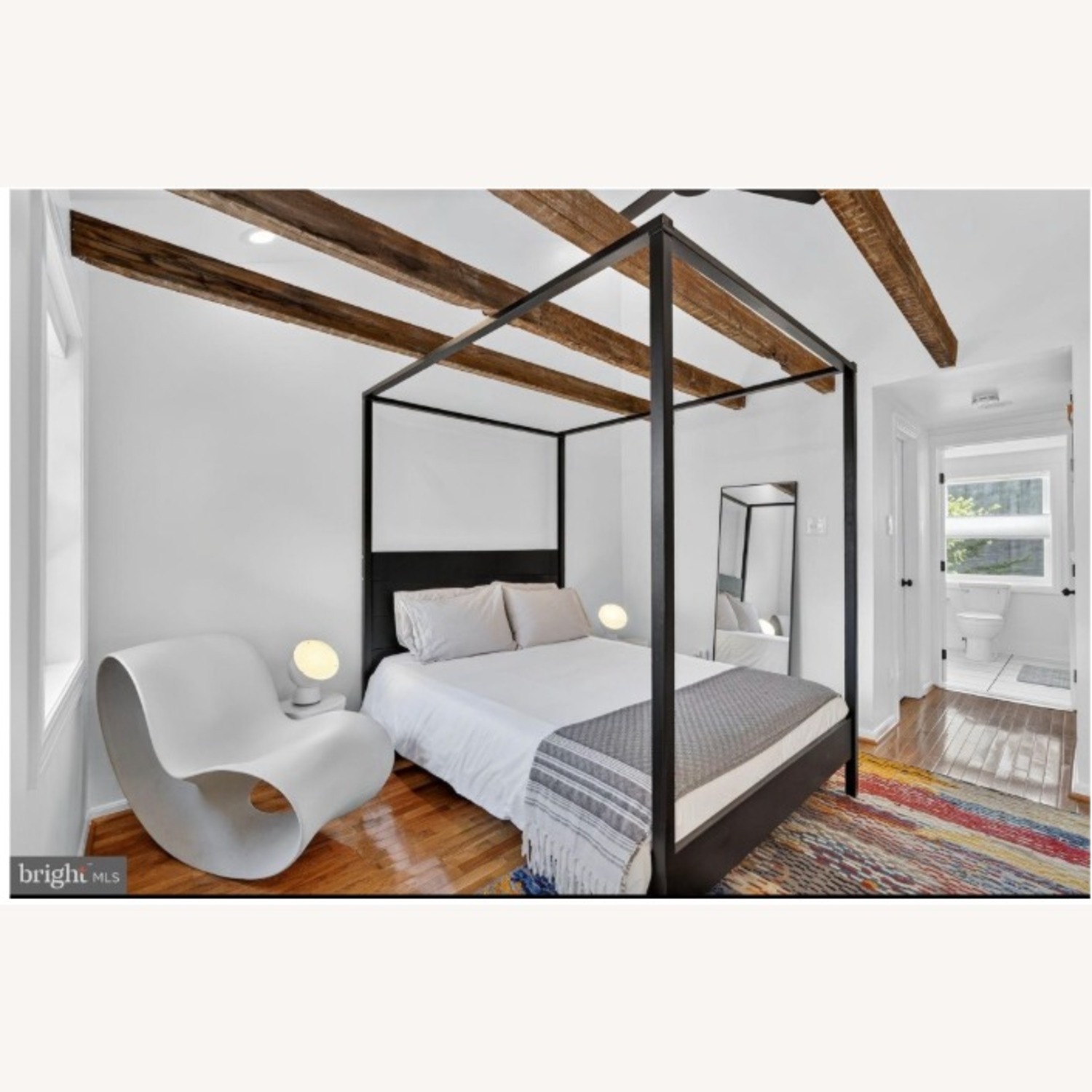 IKEA Yttervåg Black Wood Queen Bed - image-1