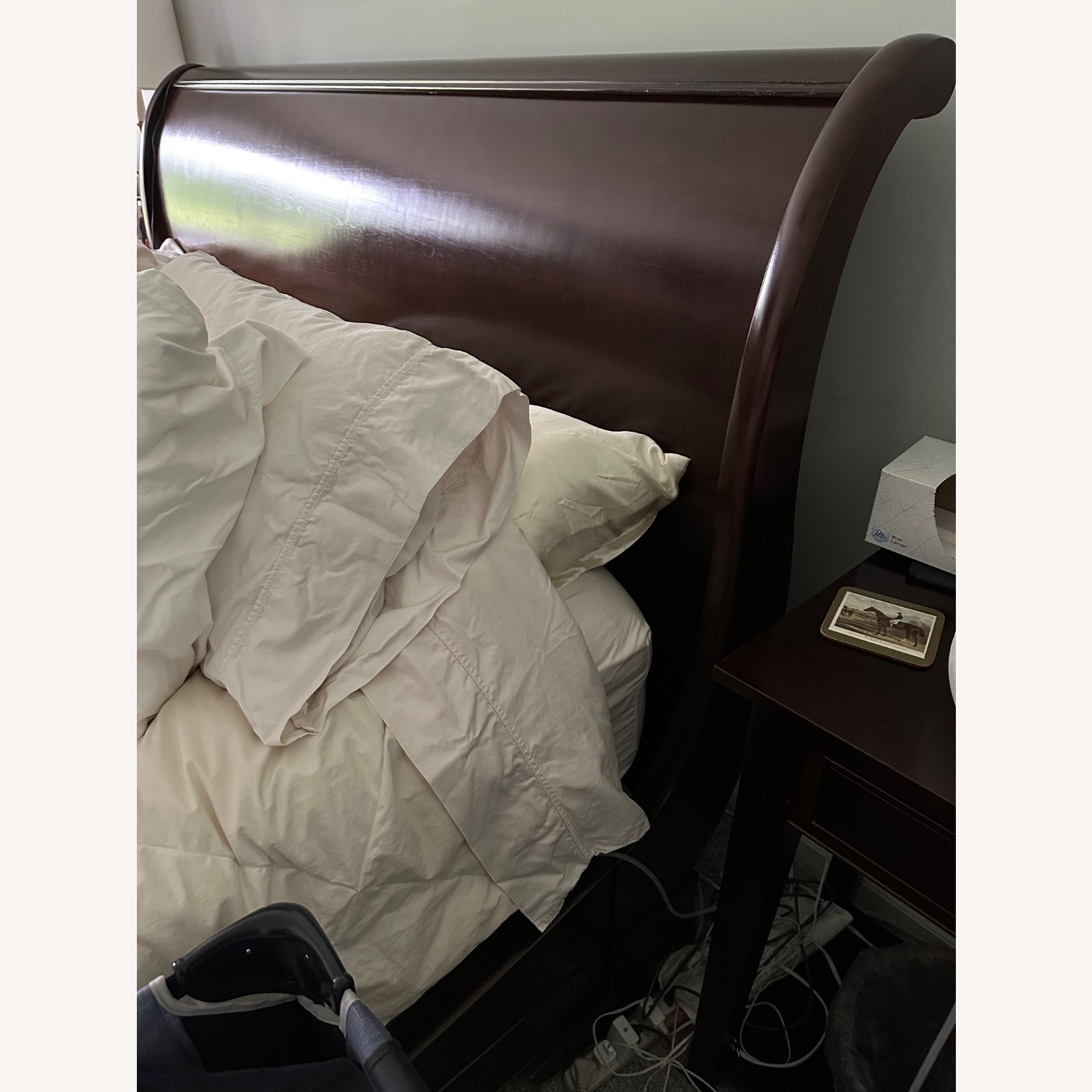 Restoration Hardware Marston King Sleigh Bed - image-3