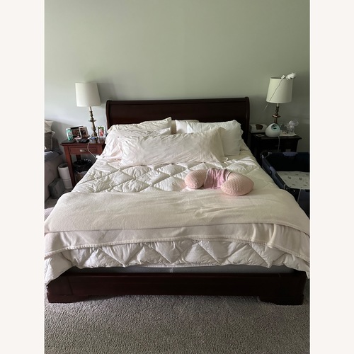 Used Restoration Hardware Marston King Sleigh Bed for sale on AptDeco