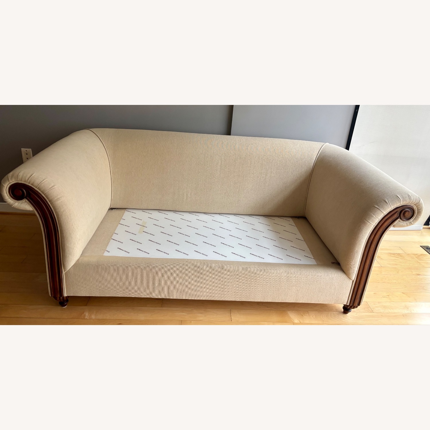 Designer Classic Hand Carved Fabric Sofa   - image-3