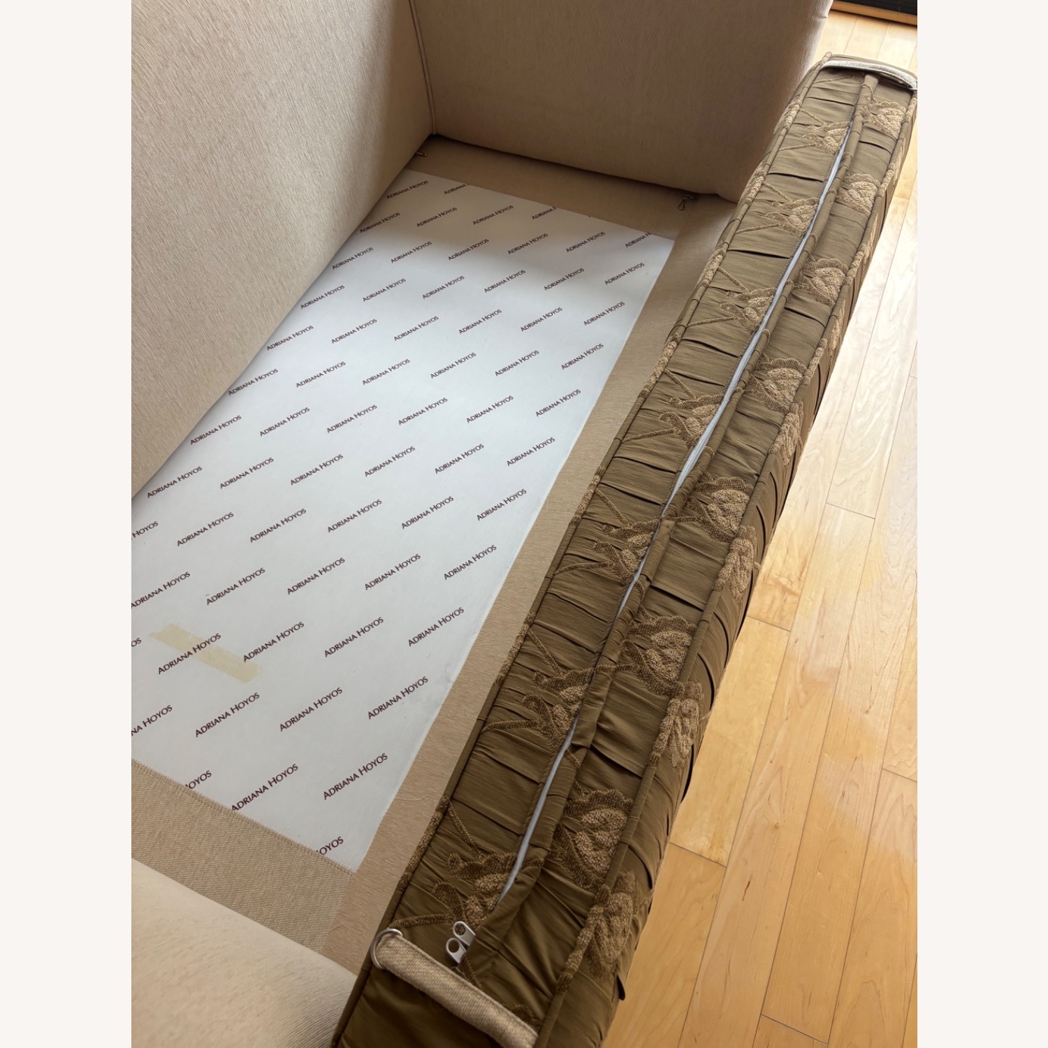 Designer Classic Hand Carved Fabric Sofa   - image-6