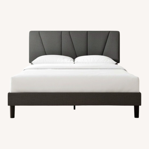 Used Zinus Full Maya Upholstered Bed Frame for sale on AptDeco
