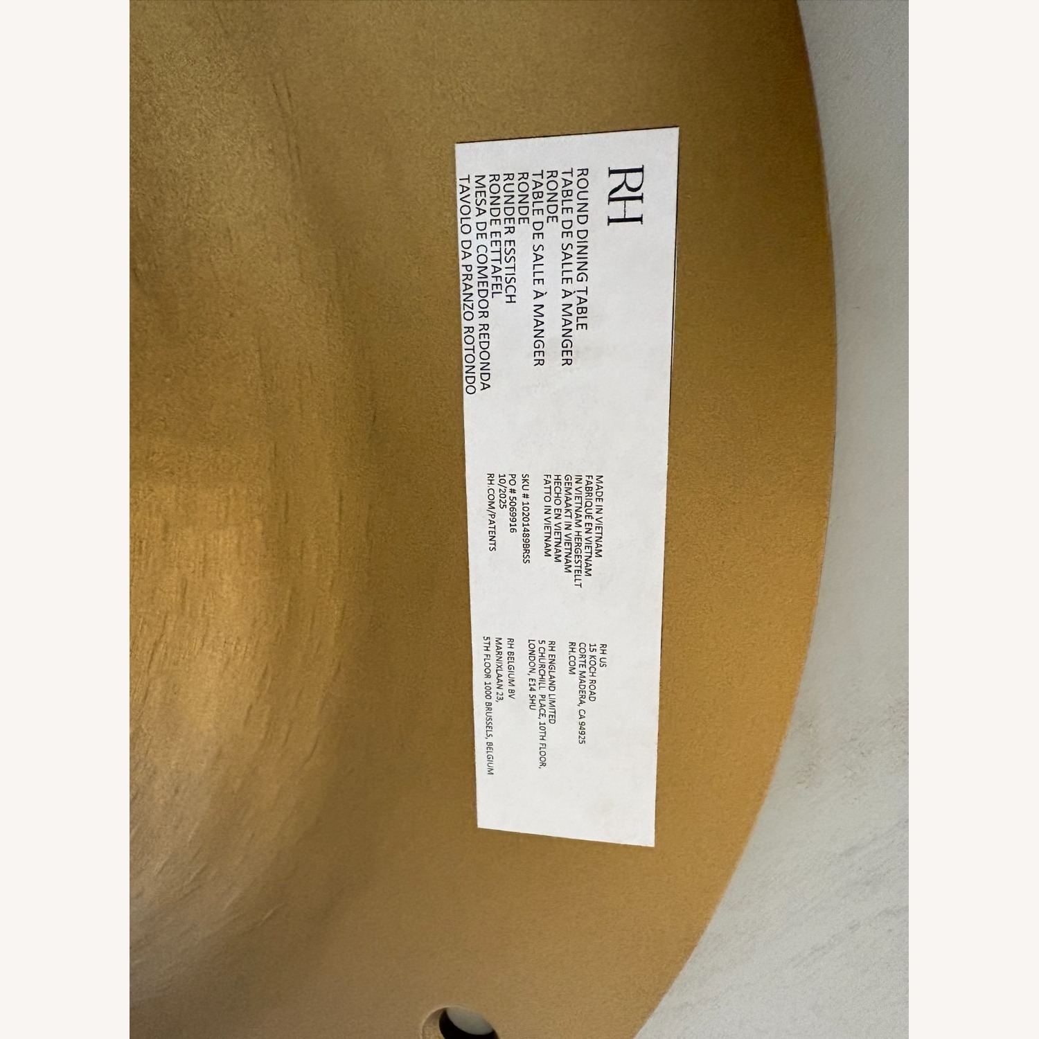 Restoration Hardware Aero Stone Round Dining Table - image-16