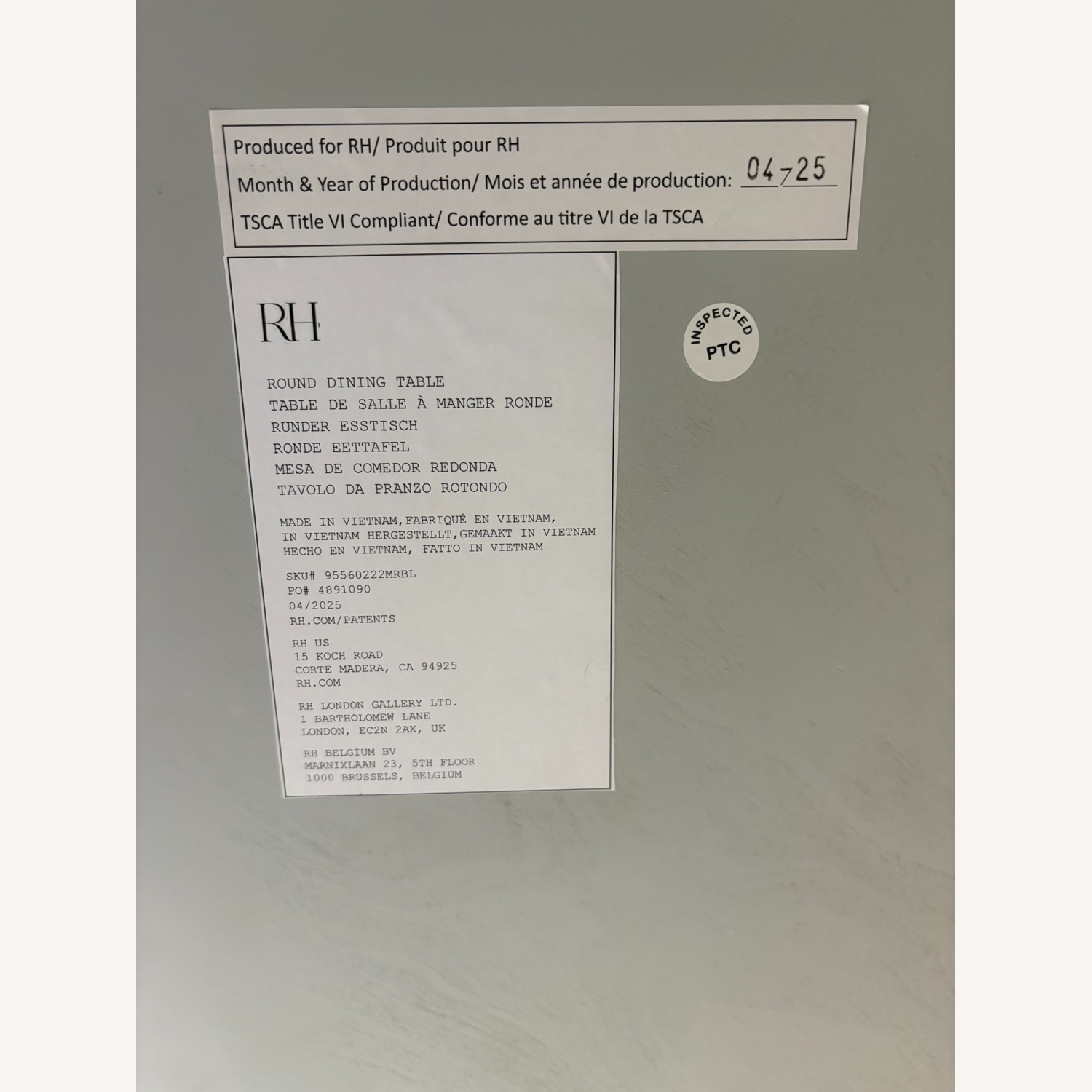 Restoration Hardware Aero Stone Round Dining Table - image-20