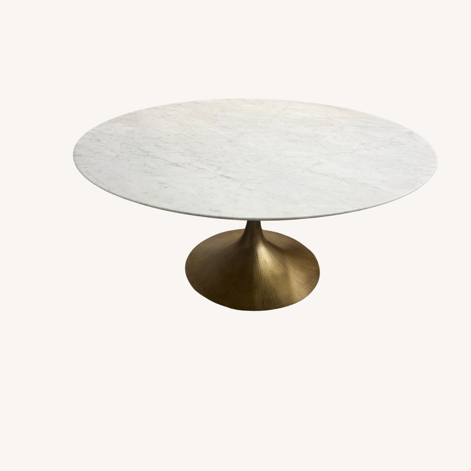 Restoration Hardware Aero Stone Round Dining Table - image-22