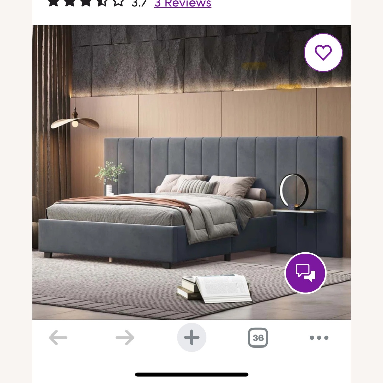 Custom Channel Fabric Headboard - image-1