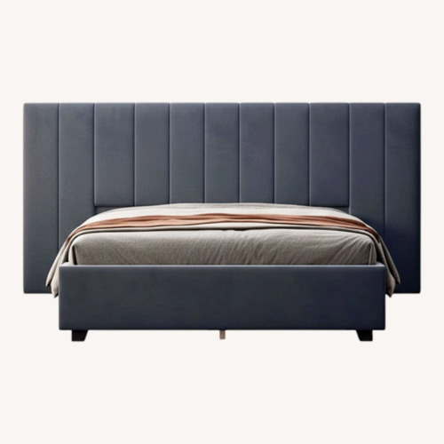 Used Custom Channel Fabric Headboard for sale on AptDeco