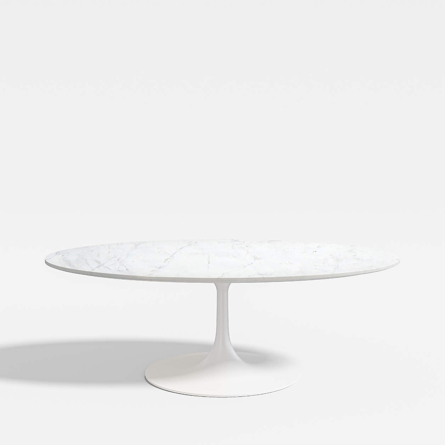 CB2 Nero White Marble Coffee Table - image-6