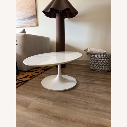 Used CB2 Nero White Marble Coffee Table for sale on AptDeco