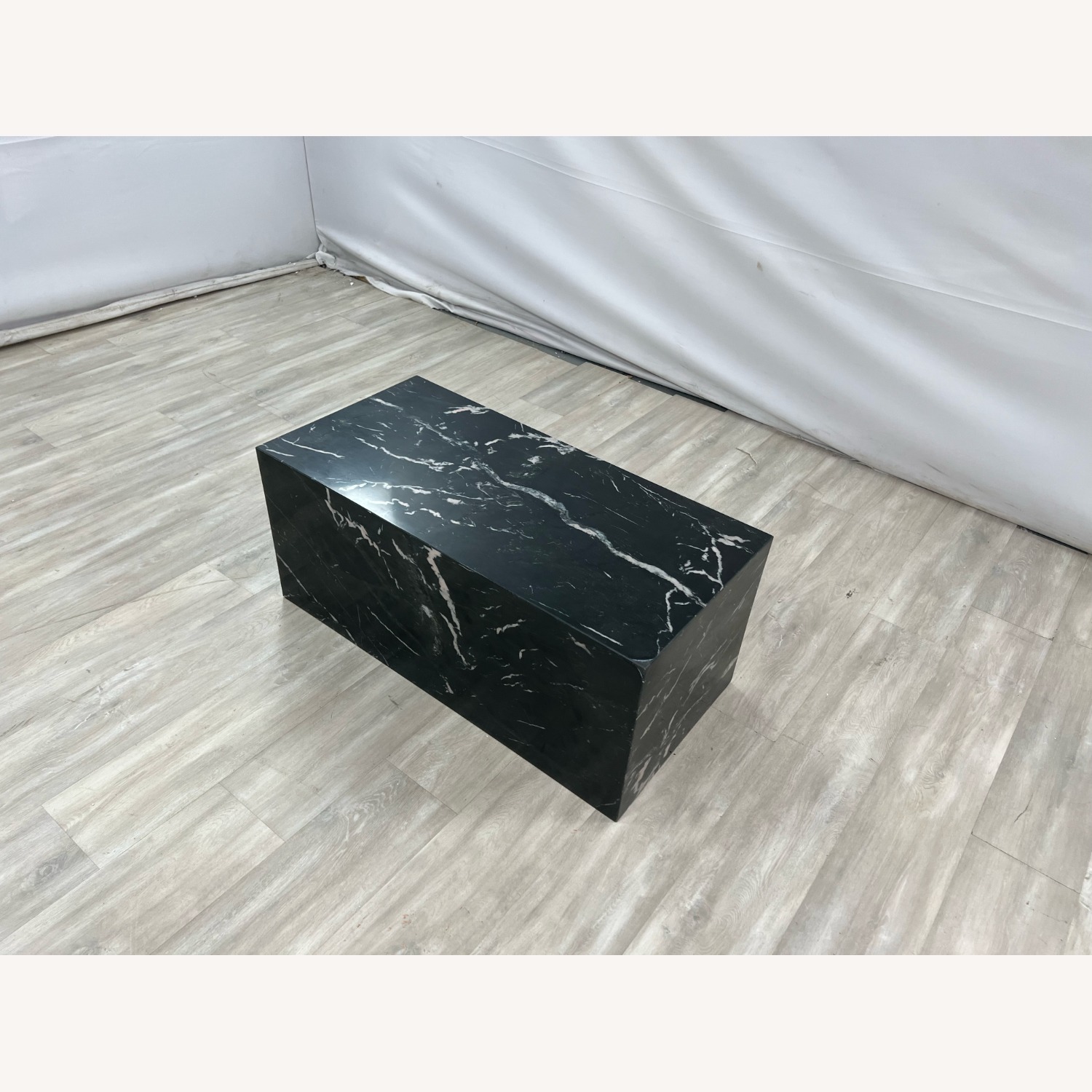 Hokku Designs Harles Nero Black Marble Coffee Table - image-2