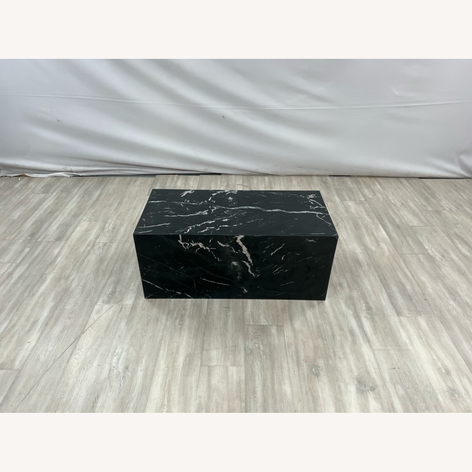 Hokku Designs Harles Nero Black Marble Coffee Table - image-1