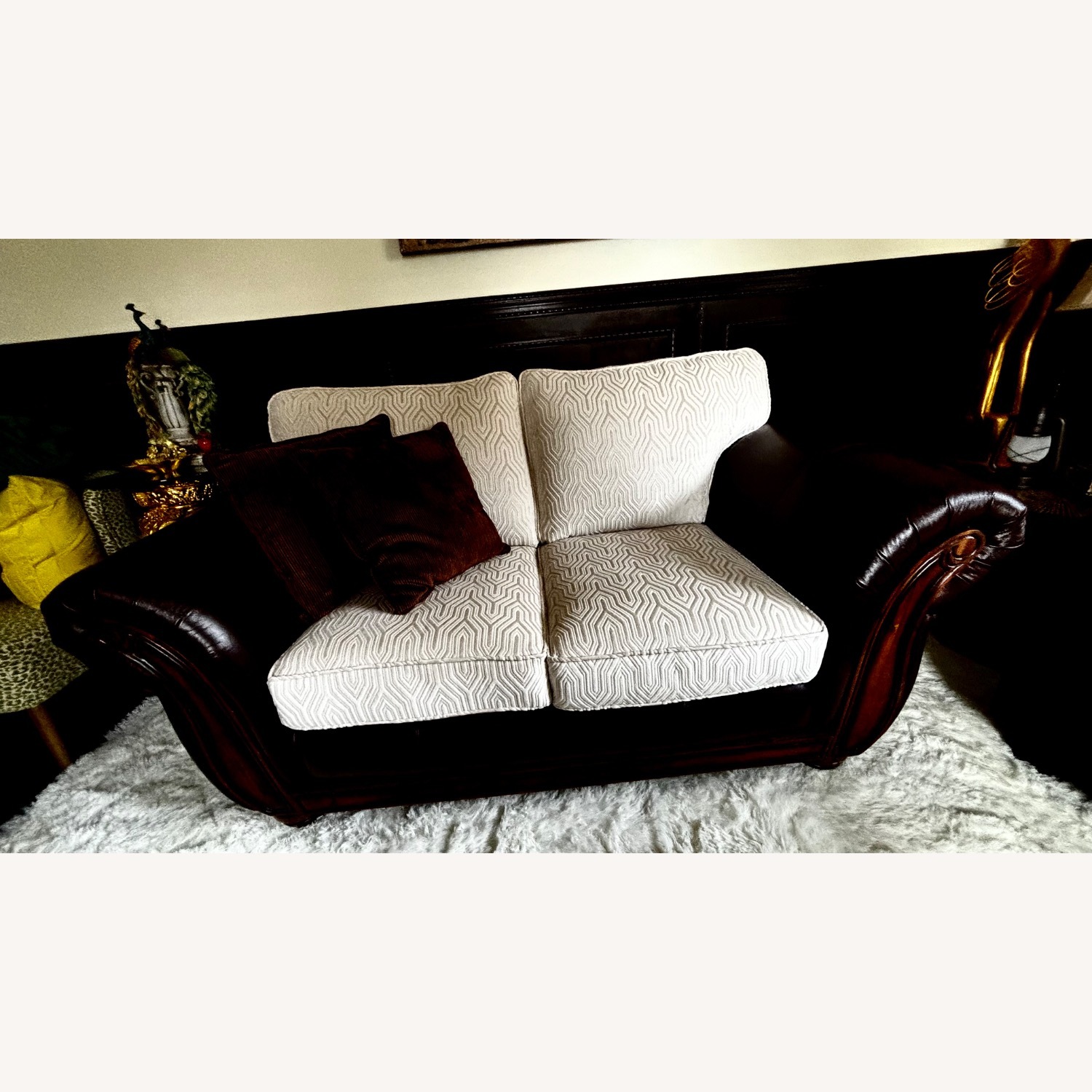 Bob's Discount Furniture Dark Brown Loveseats - image-6