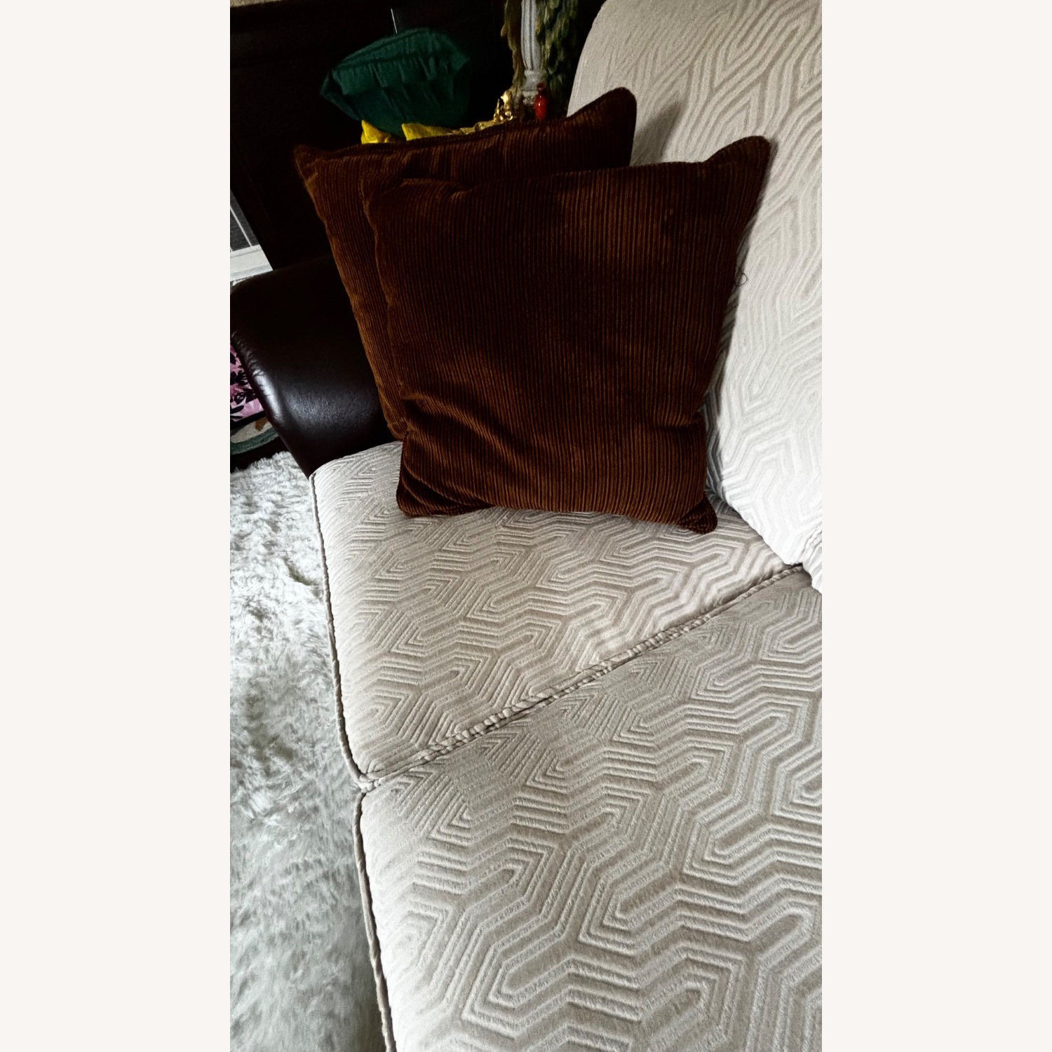 Bob's Discount Furniture Dark Brown Loveseats - image-11