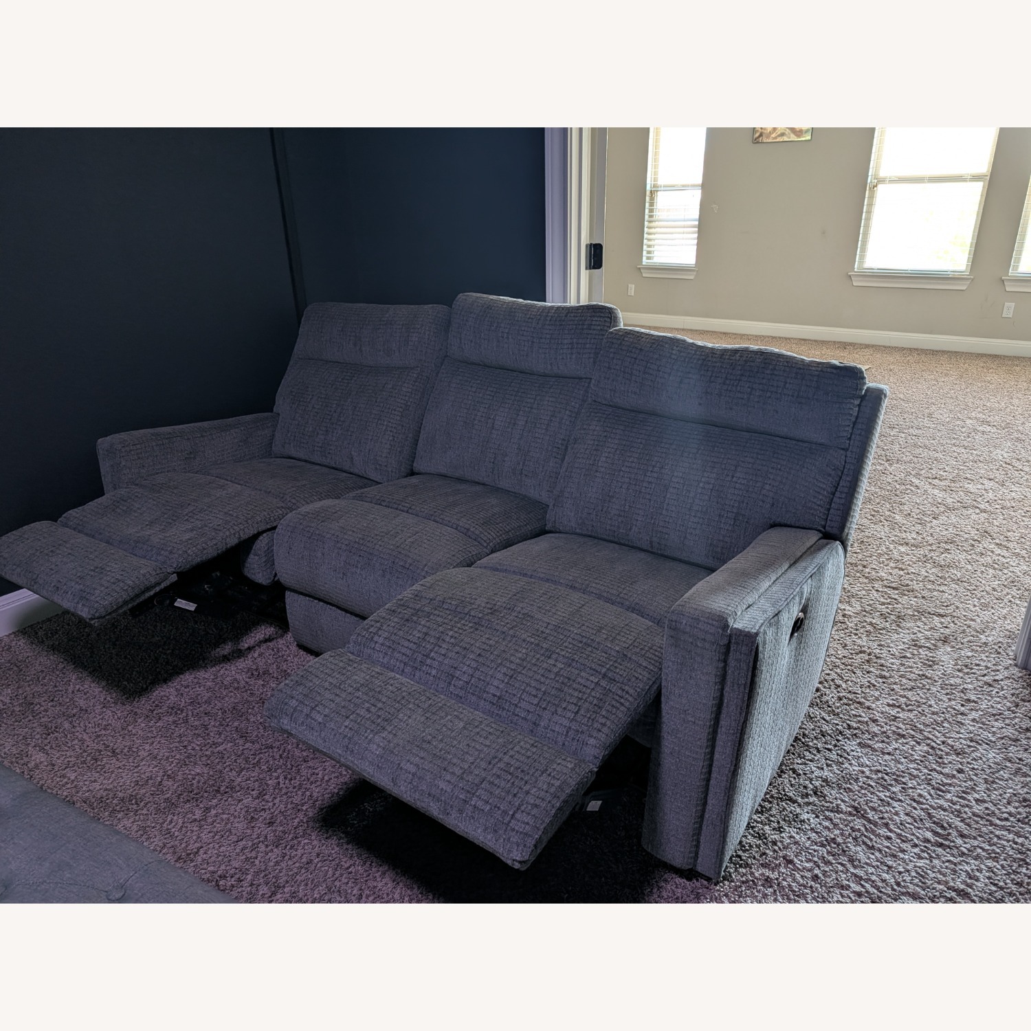 Three Seater Recliner Sofa with Ottoman  - image-5