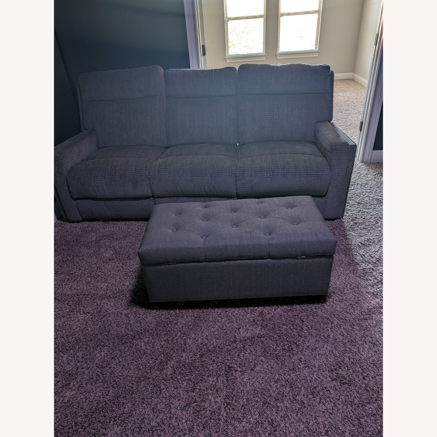 Three Seater Recliner Sofa with Ottoman  - image-4