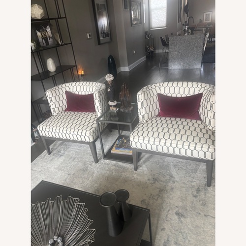 Used Crate & Barrel Grayson Natural Accent Chairs for sale on AptDeco