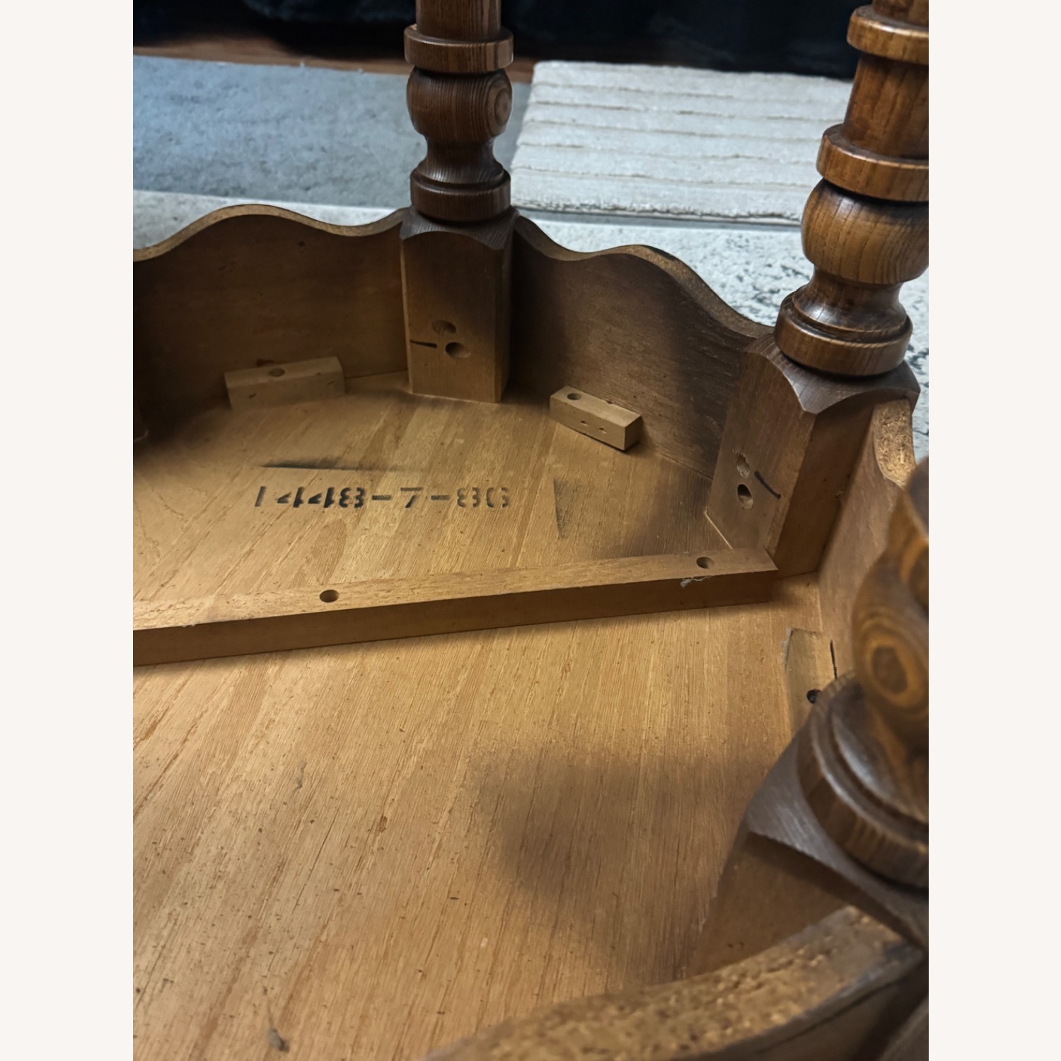 Natural Wood Side Table - image-13