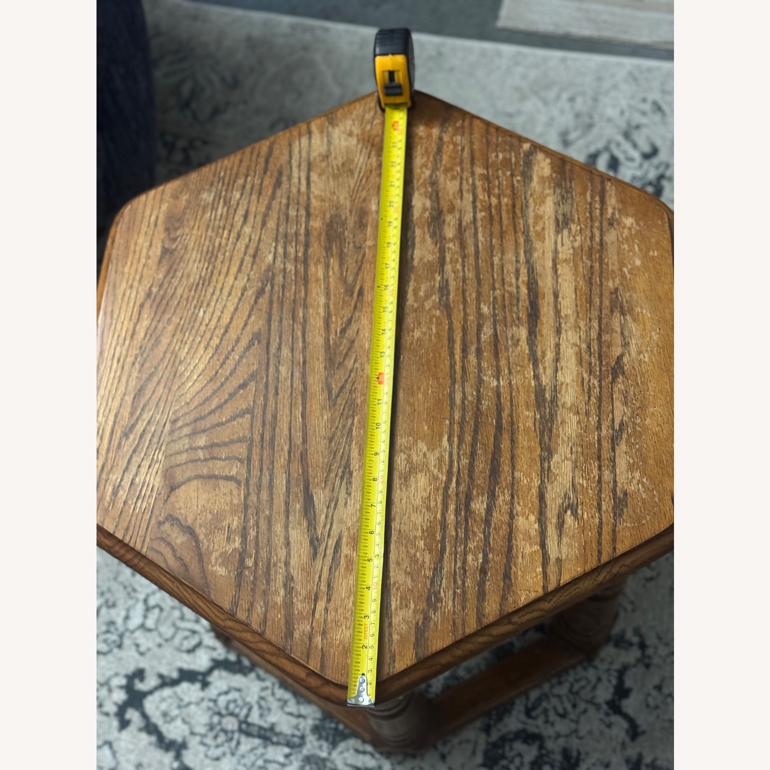 Natural Wood Side Table - image-8