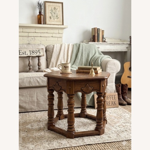 Used Natural Wood Side Table for sale on AptDeco