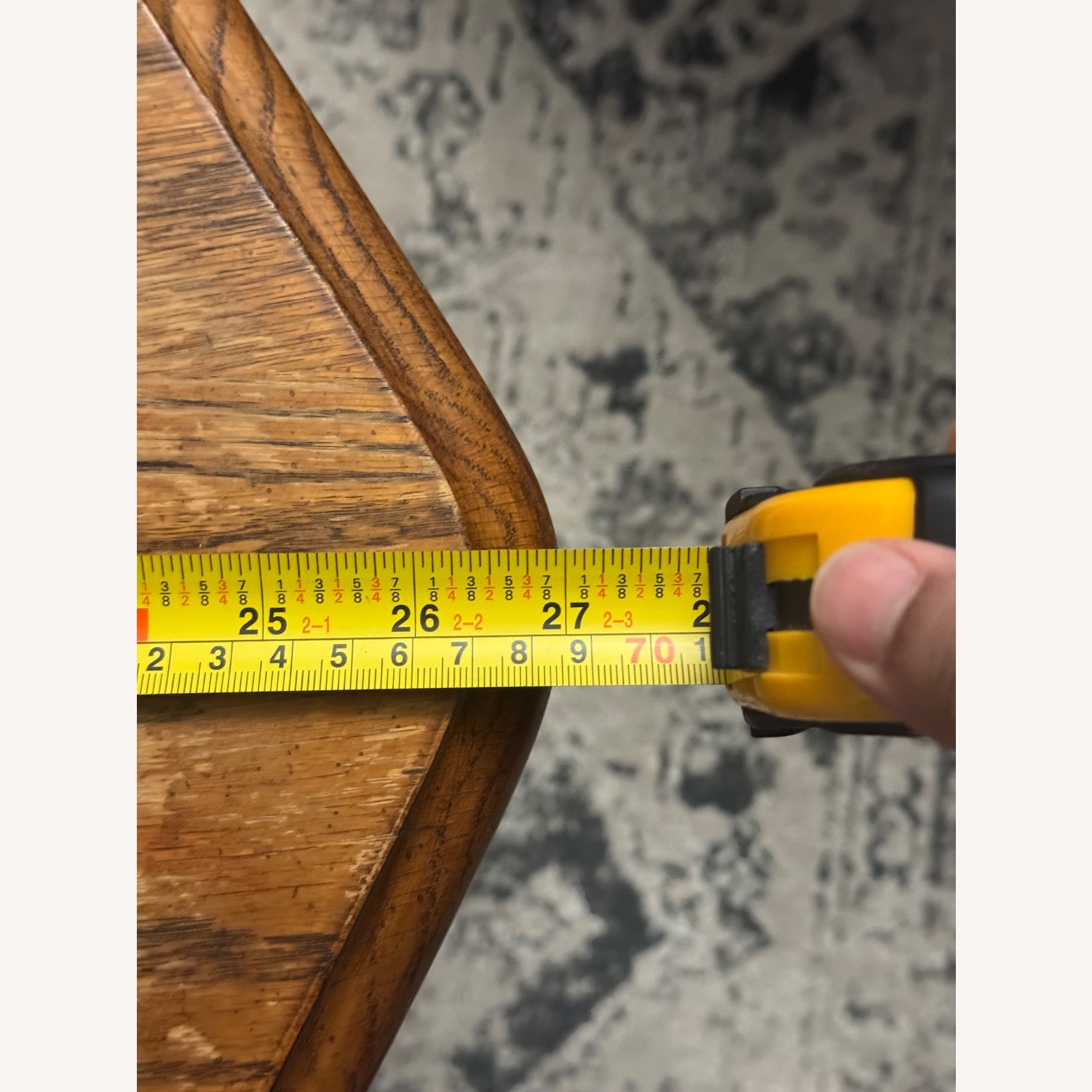 Natural Wood Side Table - image-9