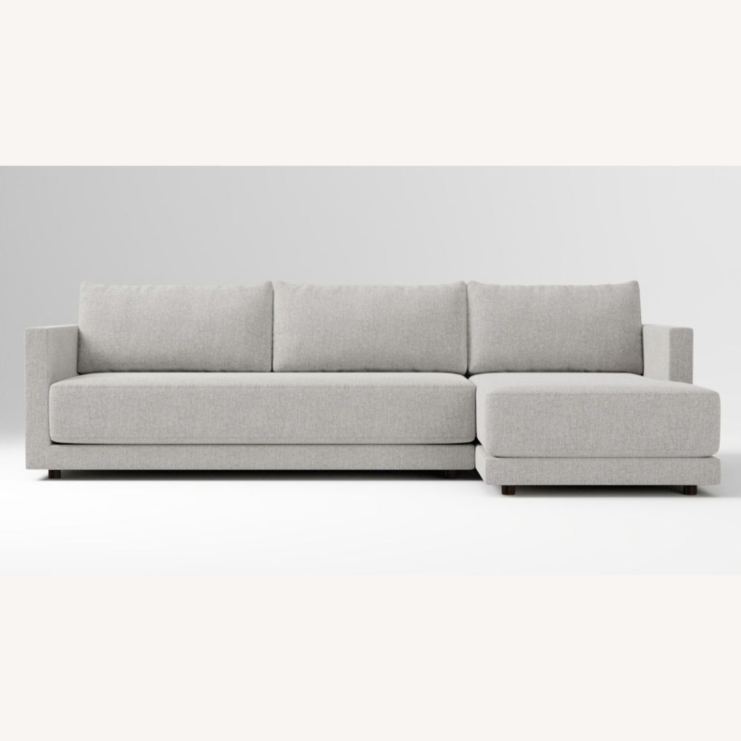 West Elm Grey Melbourne Sectional Sofa - image-2