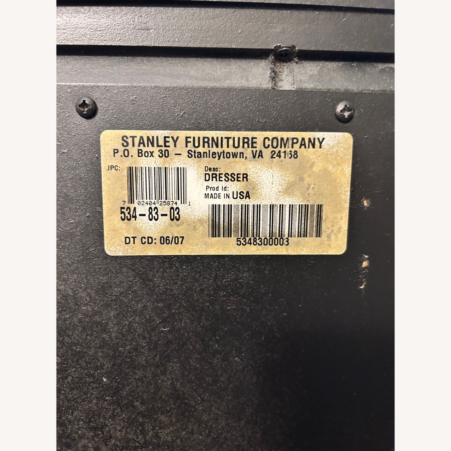 Stanley Furniture Dark Brown Wood Dresser - image-8