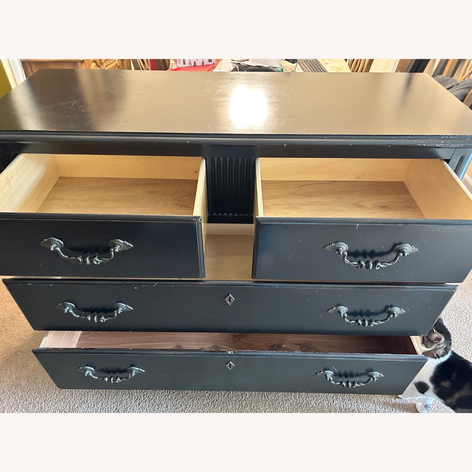 Stanley Furniture Dark Brown Wood Dresser - image-5