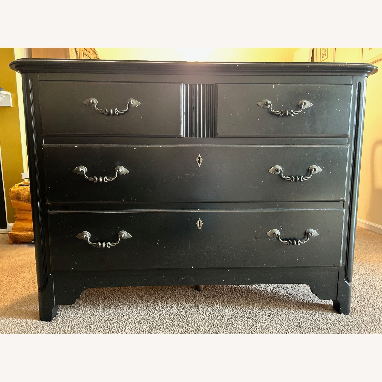 Stanley Furniture Dark Brown Wood Dresser - image-1