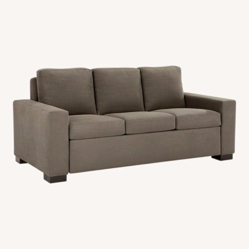 Used Macy's Gray Microsuede Sleeper Sofa for sale on AptDeco