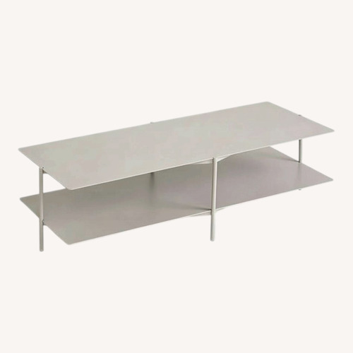 Used Umbra Light Grey Shift Tier Coffee Table for sale on AptDeco