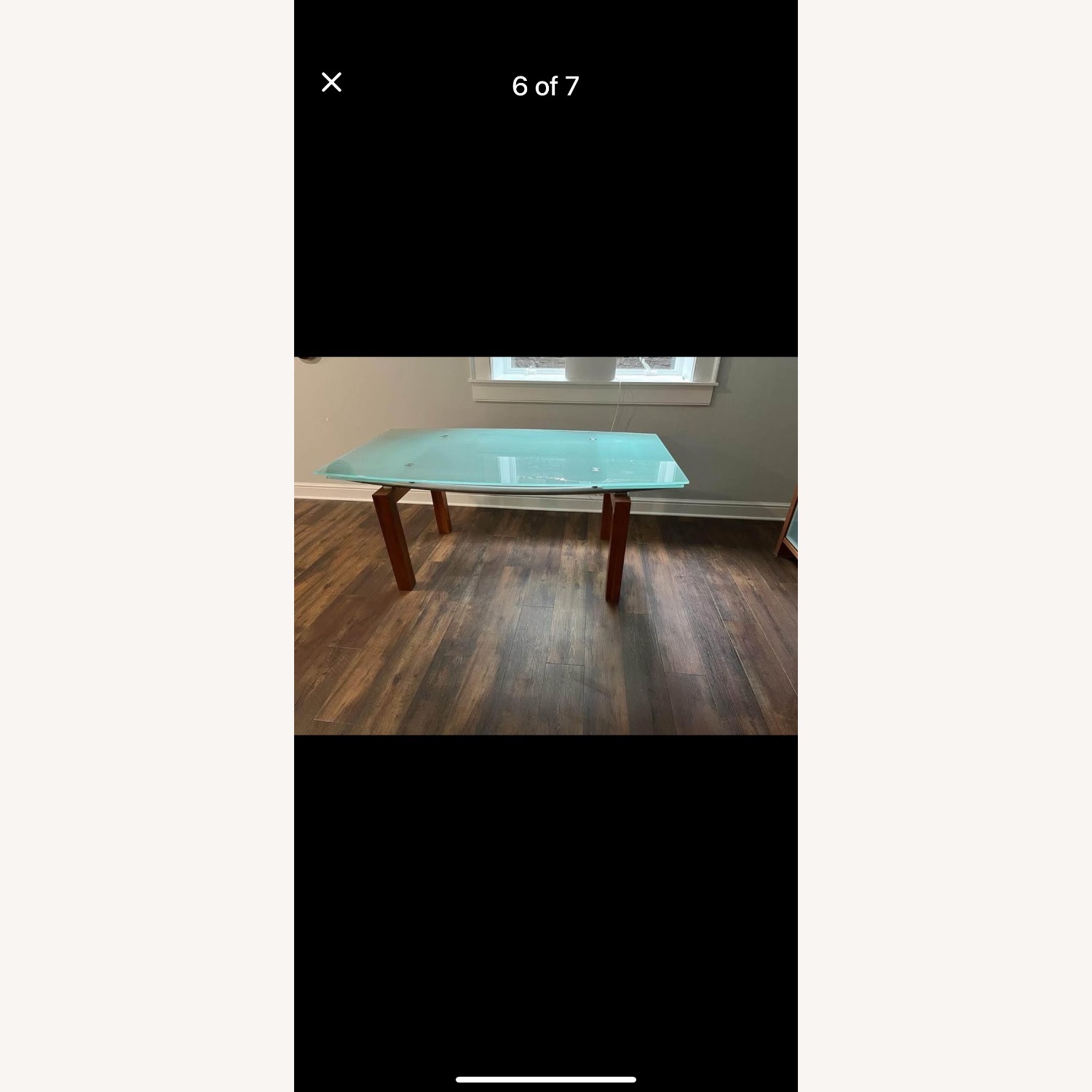 Danish Dining Table W Frosted Glass - image-3