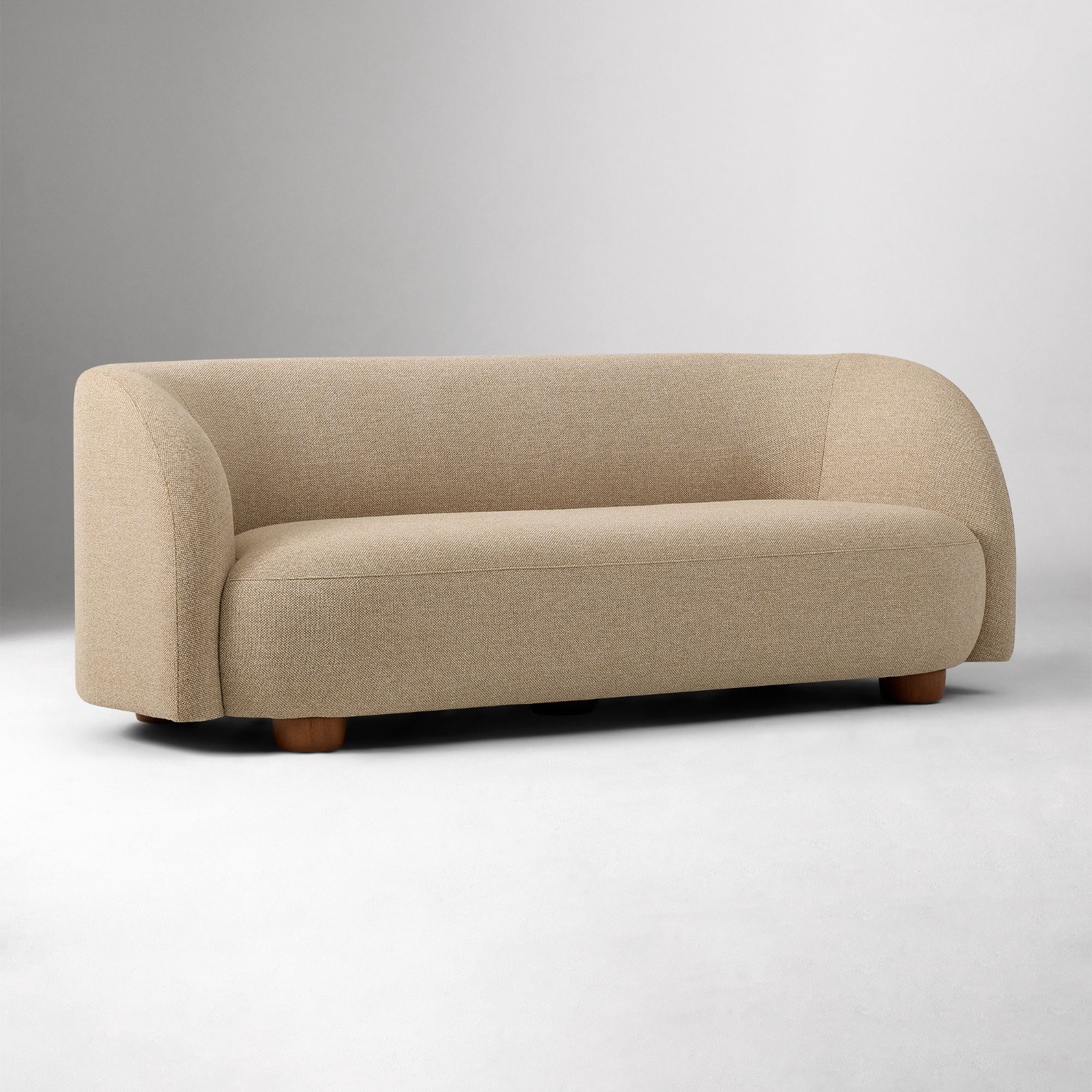 Laurent 96in Sofa Basketweave Camel Sofa - image-4
