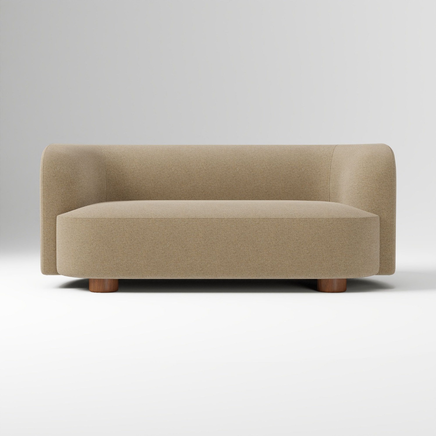 Laurent 96in Sofa Basketweave Camel Sofa - image-1