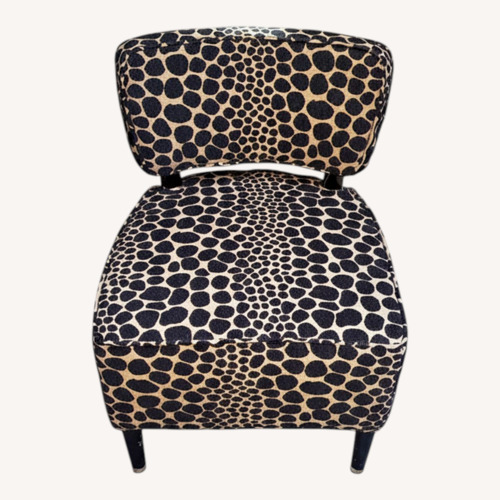 Used Pier 1 Imports Giraffe Print Black Accent Chairs for sale on AptDeco